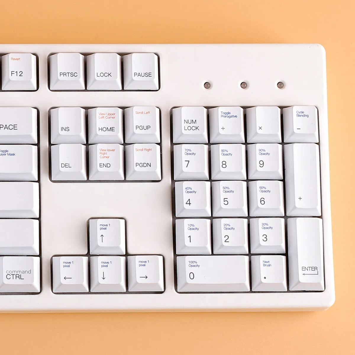 134 Keys AI Theme Keycap Set Cherry Profile PBT Sublimation White Keycaps for DIY Mechanical Keyboards