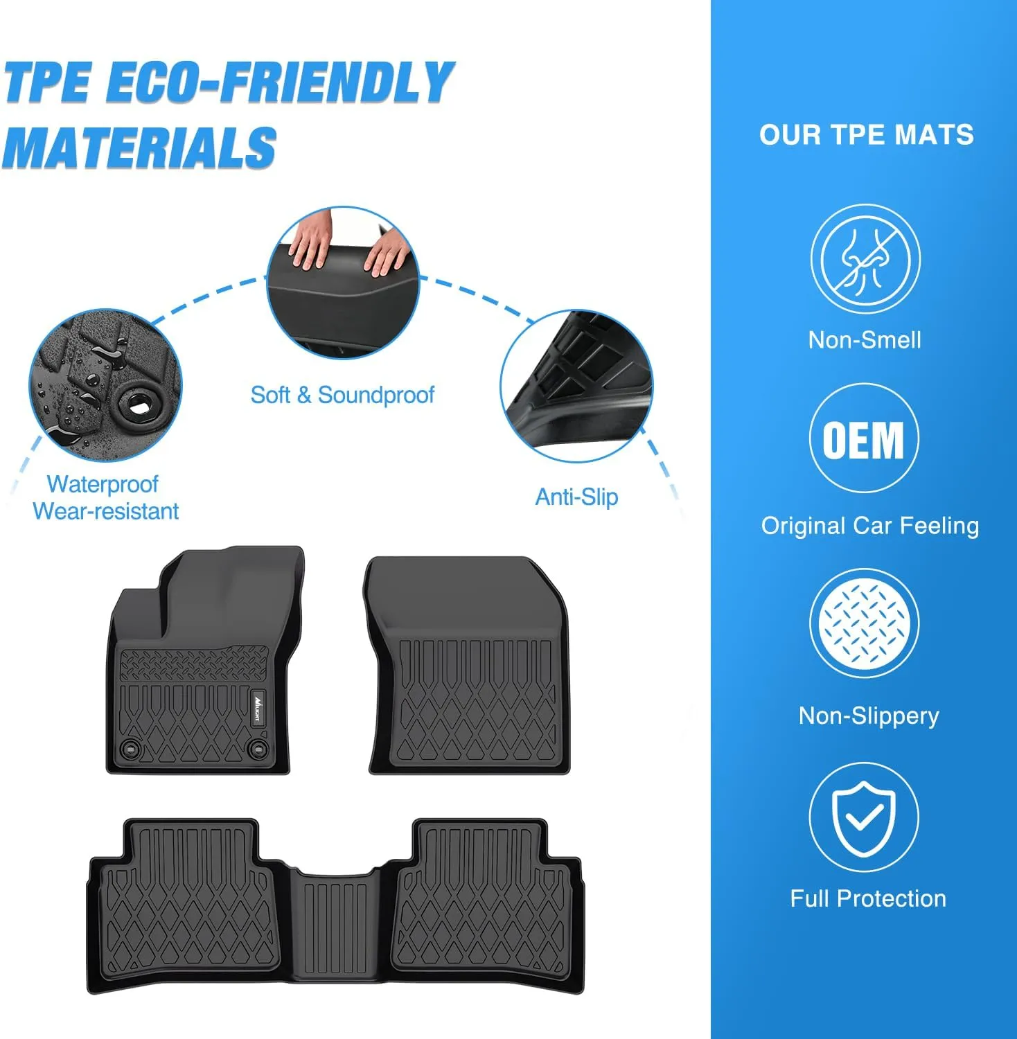 2016-2022 Toyota Prius Prime TPE Floor Mats