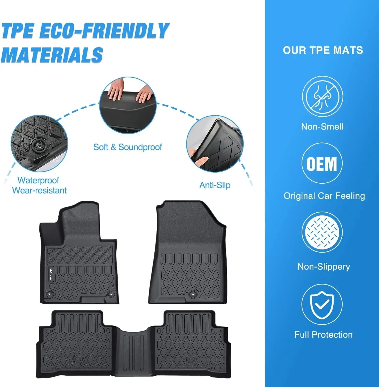 2023-2025 Kia Sportage Non-Hybrid TPE Floor Mats
