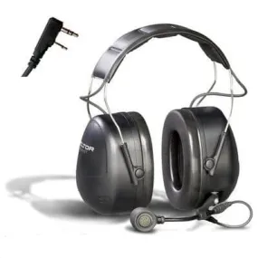 3M PELTOR MT Series 2-Way Comm Headset Headbnd, Direct wired headset for KENWOOD TK220/320 MT7H79A-C0046