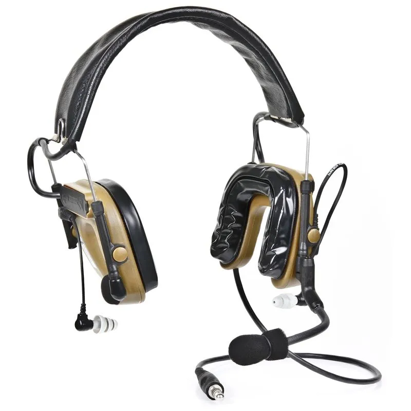 3M(TM) PELTOR(TM) COMTAC(TM) IV Hybrid Communication Headset, Single Comm, Flexi Boom Mic, Coyote Brown, MT16H044FB-47 CY 1 EA/Case