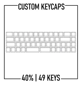 40% Keyboard Custom Keycaps ( ANSI | 49 Keys )