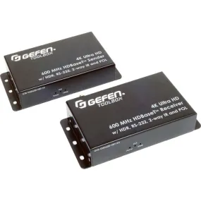 4K Ultra Hd 600 Mhz Hdbaset Extender W/ Hdr, Rs-232, 2-Way Ir, And Pol