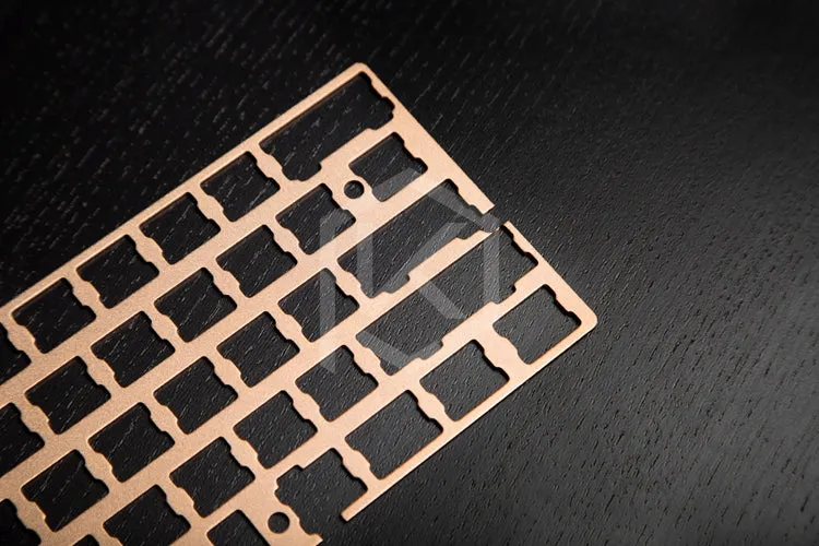 60% Aluminum Mechanical Keyboard Plate support Gh60 poker1/2/3 silver red gold purple black color