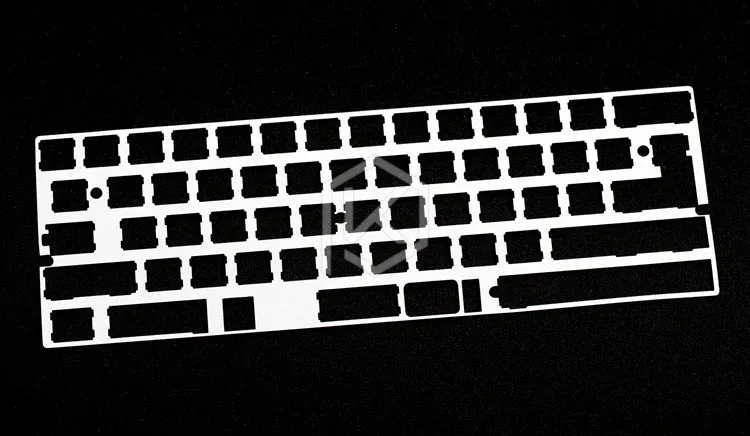 60% Aluminum Mechanical Keyboard Plate support xd60 xd64 gh60 silver color