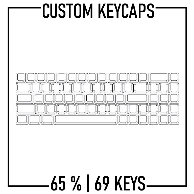65% Custom Keycaps Set ( ANSI | 69 Keys )