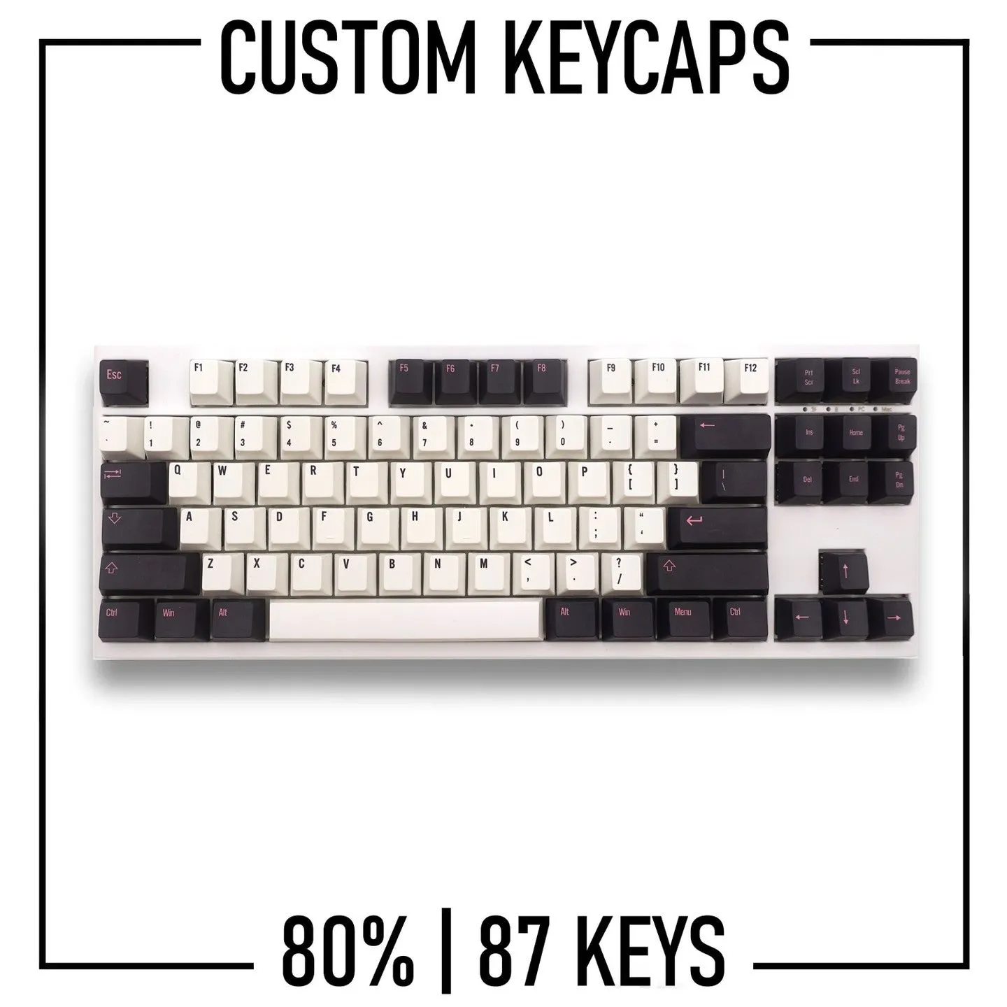 80% Custom Keycaps Set ( ANSI | 87 Keys )