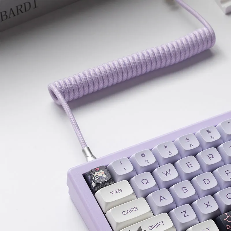 ACGAM Custom Coiled Aviator Cable USB-C Light Purple