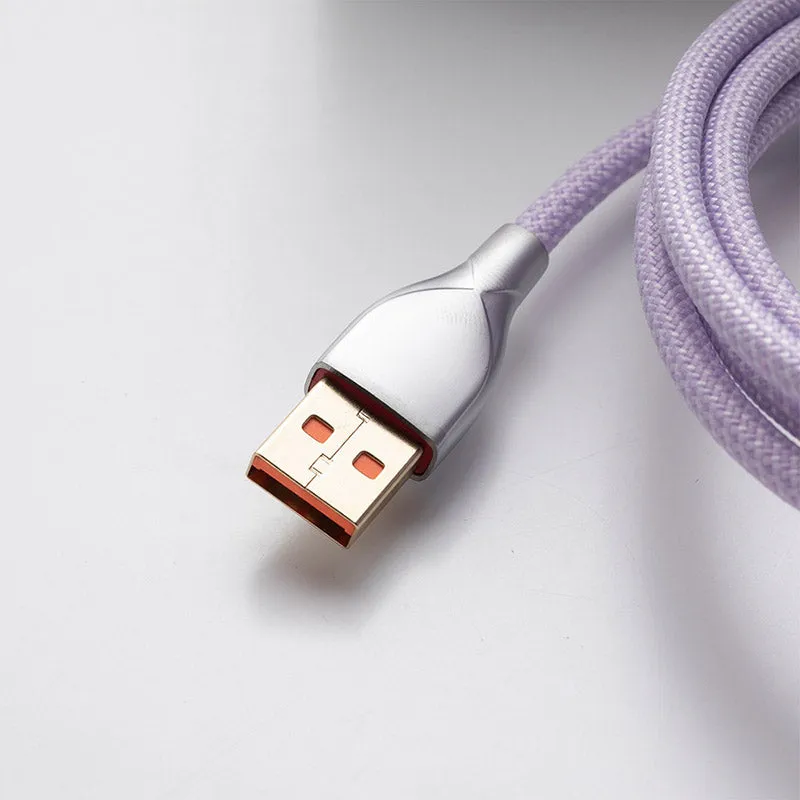 ACGAM Custom Coiled Aviator Cable USB-C Light Purple
