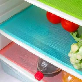 Aiosscd 7 PCS Shelf Mats Refrigerator Liners Washable Refrigerator Pads Fridge Mats Drawer Placemats Home Kitchen Gadgets Accessories Organization for Top Freezer(2green 2pink 3blue)