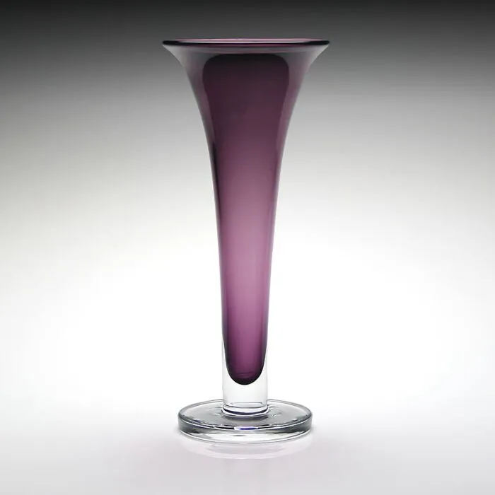 Amethyst Footed Vase