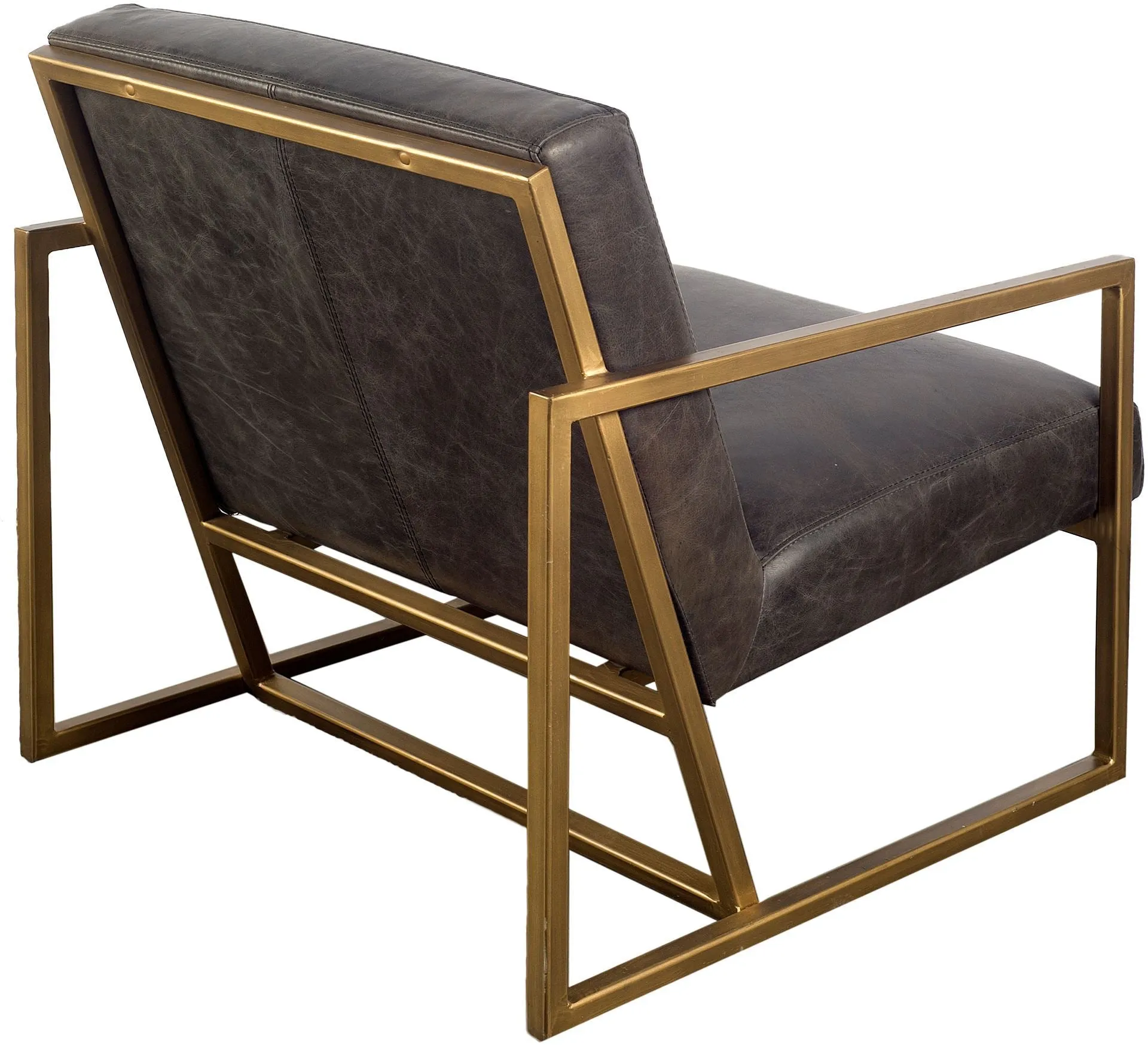 Armelle Accent Chair | Black Leather