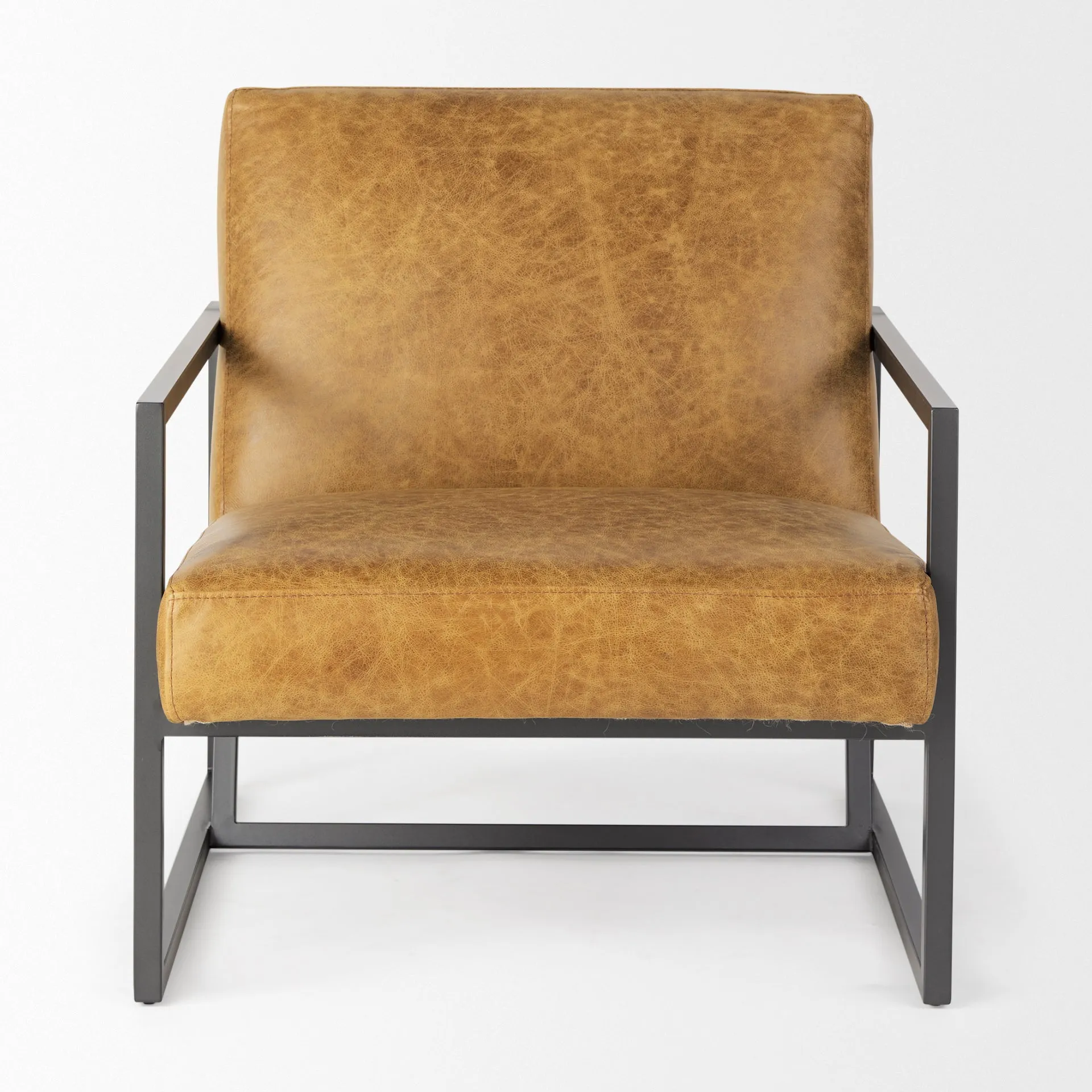 Armelle Accent Chair | Brown Leather