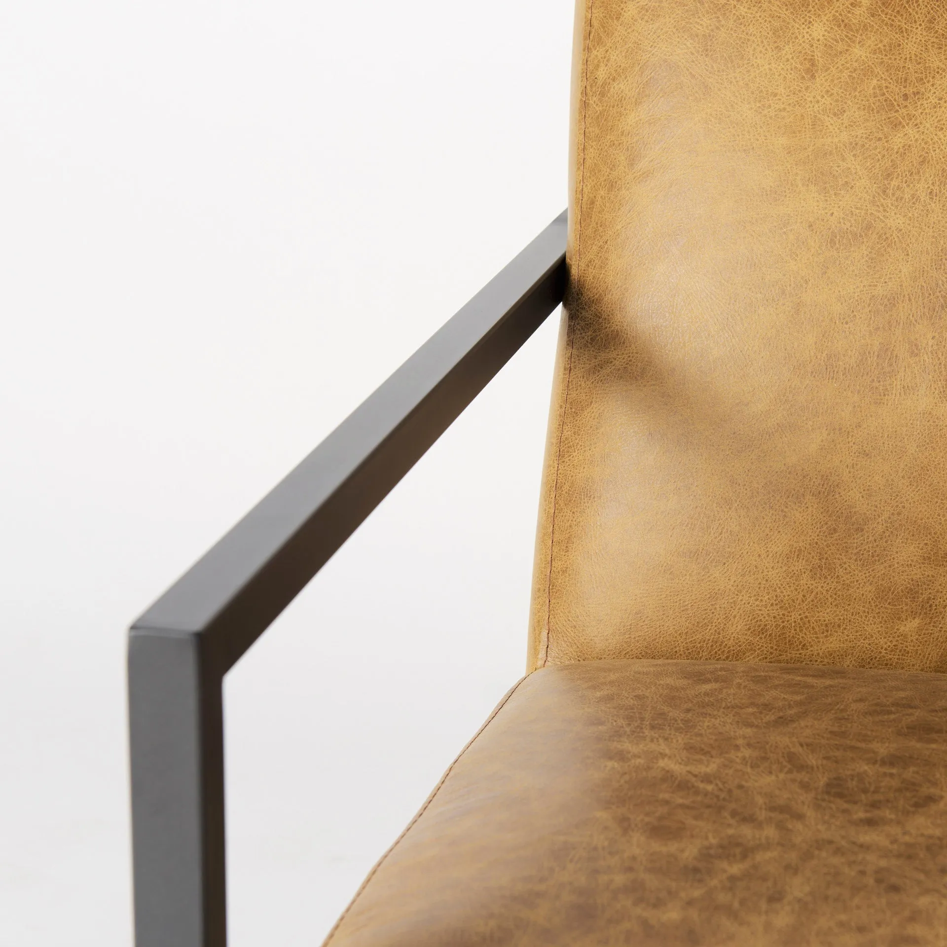 Armelle Accent Chair | Brown Leather