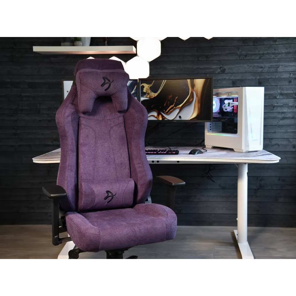 Arozzi Vernazza Soft Fabric Purple Gaming Chair