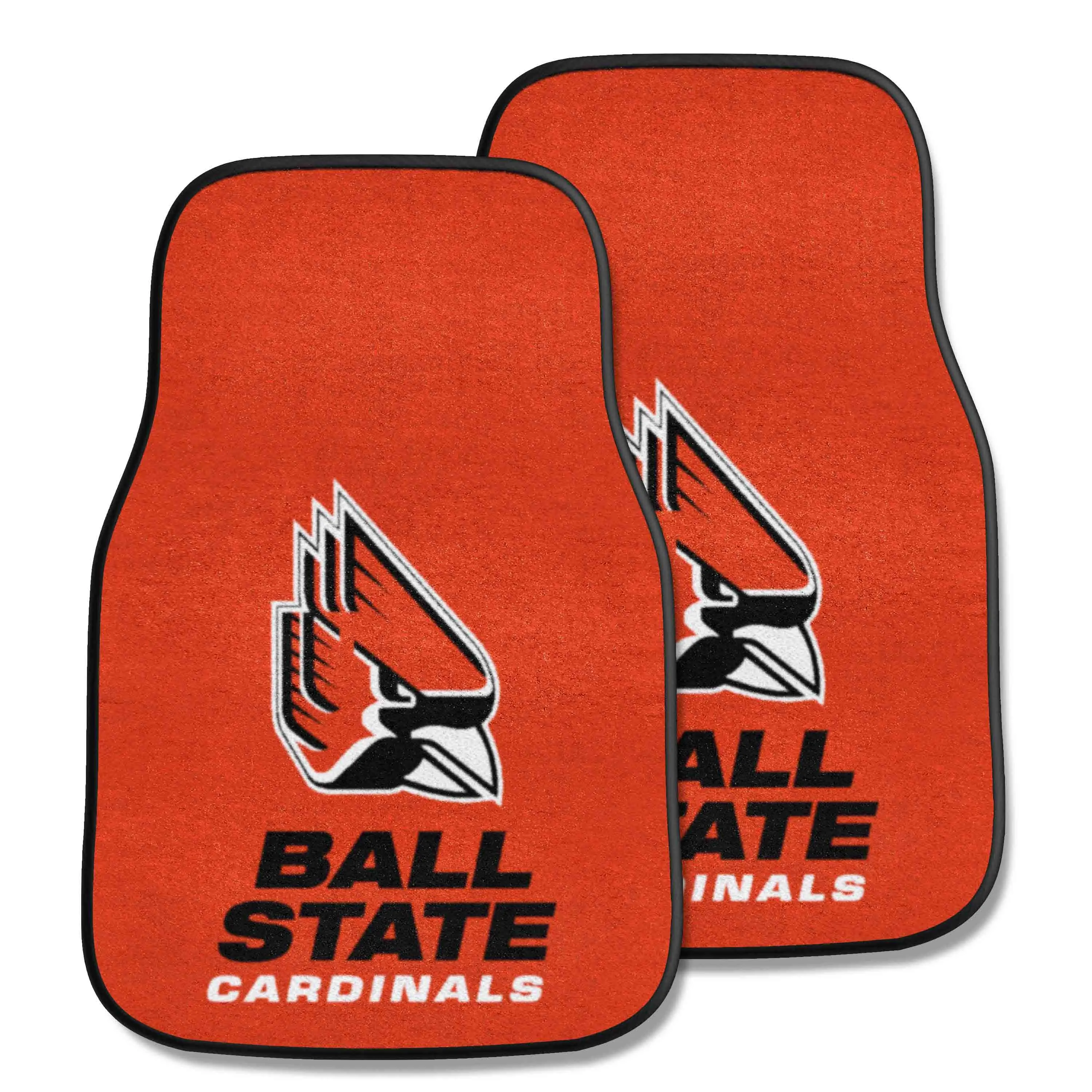 Ball State Cardinals Front Carpet Car Mat Set - 2 Pieces