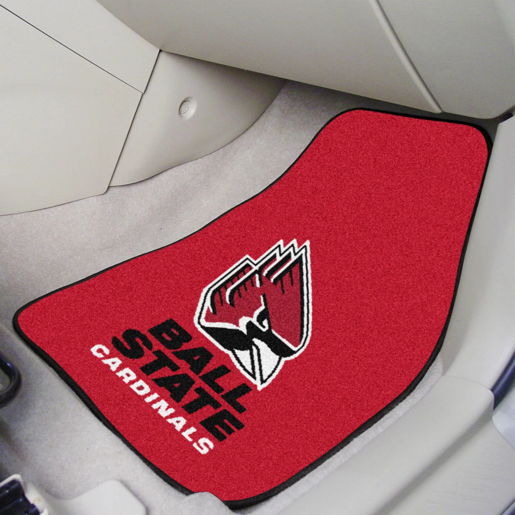 Ball State Cardinals Front Carpet Car Mat Set - 2 Pieces