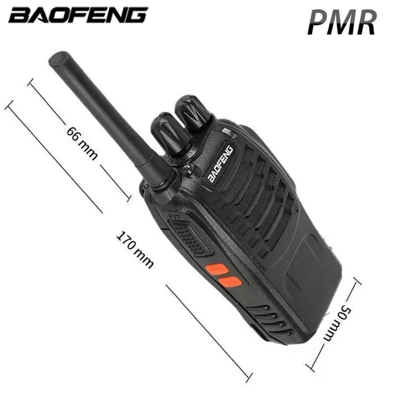 Baofeng BF-88E PMR Handheld Intercom Communicator Long-Distance Conversation 16 Channel Walkie Talkie 446MHz Home Hotel Radio