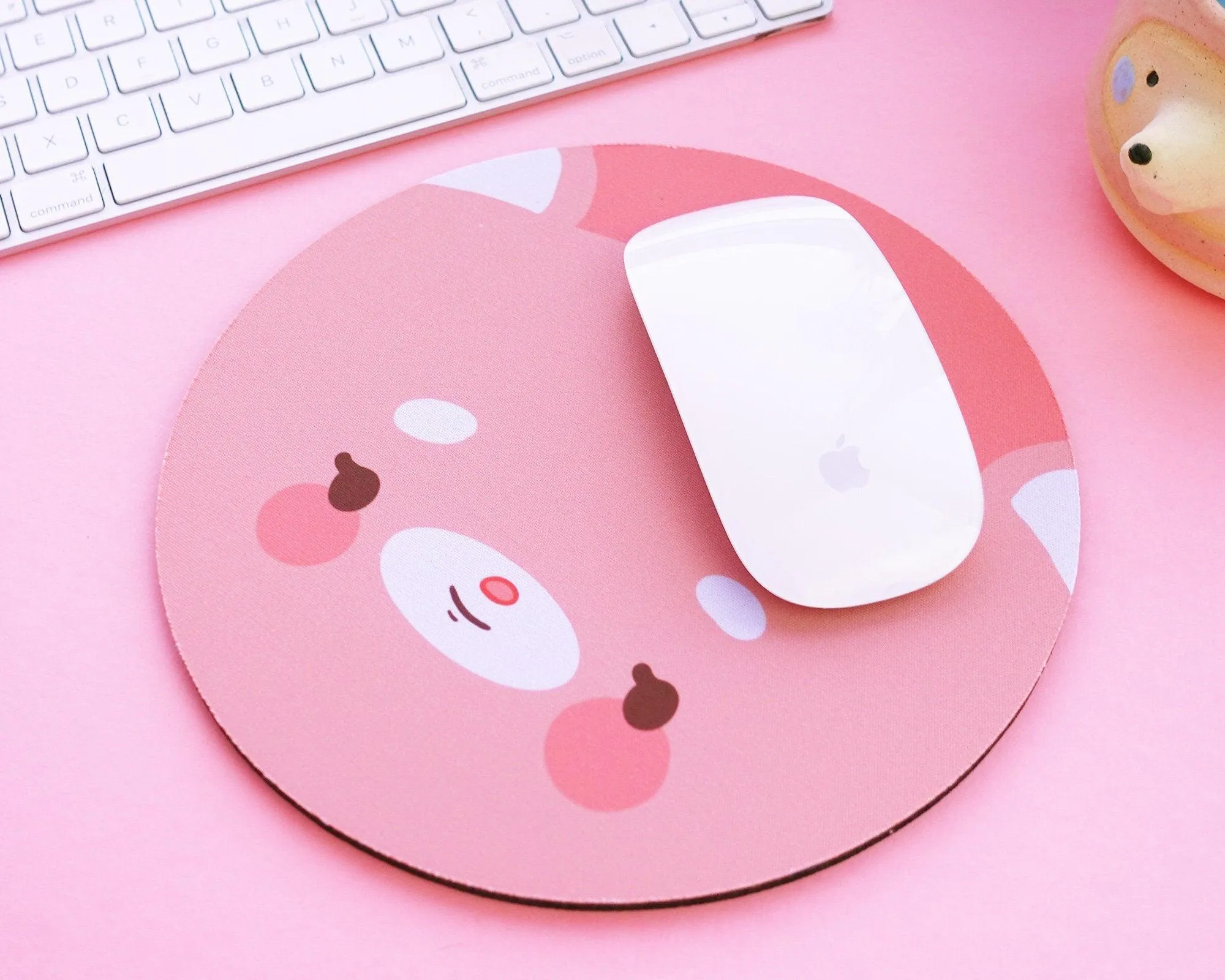 Bear Mouse Pad | Cosy Nature Desk Mat | Cute Forest Aesthetic Workspace Decor