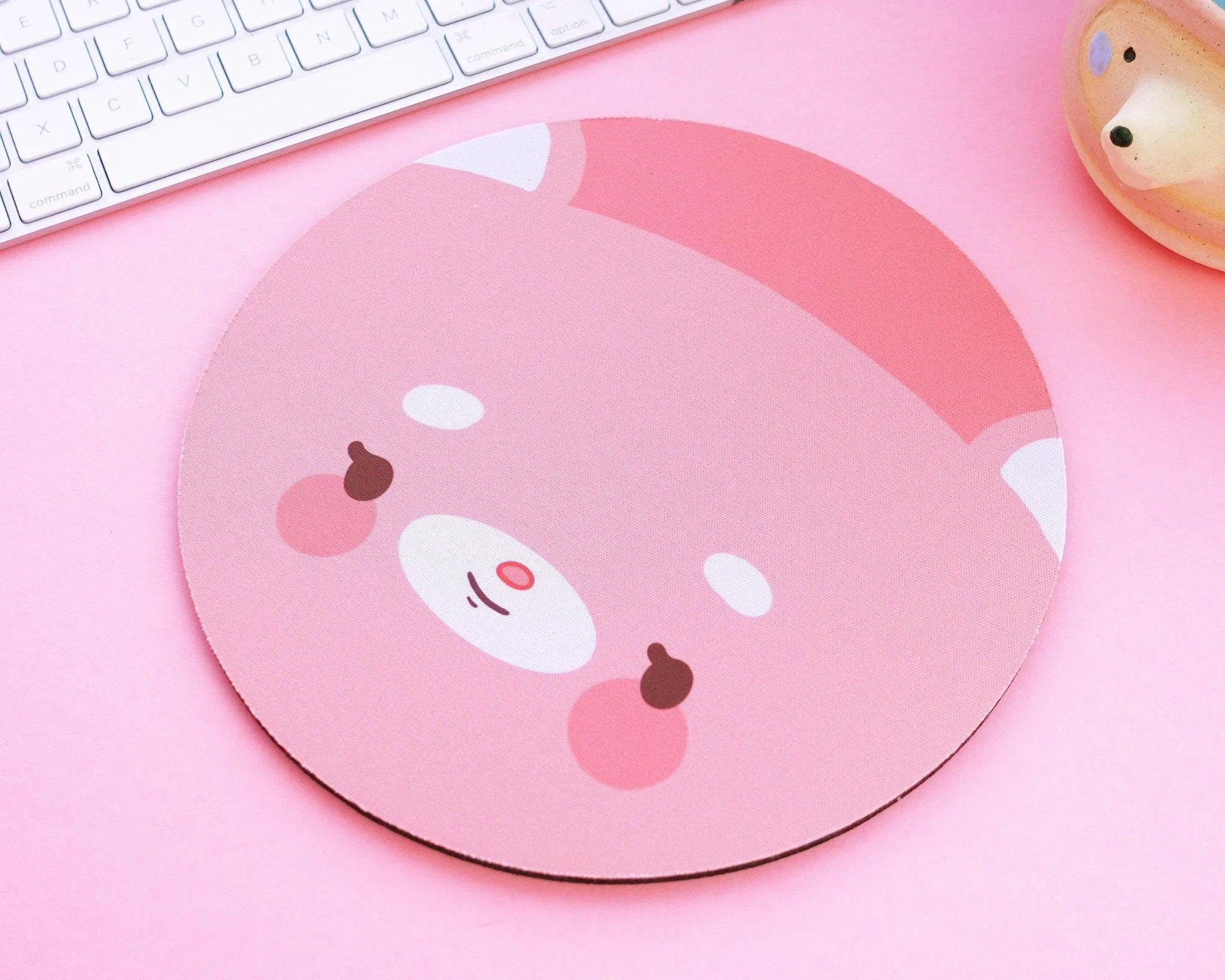 Bear Mouse Pad | Cosy Nature Desk Mat | Cute Forest Aesthetic Workspace Decor