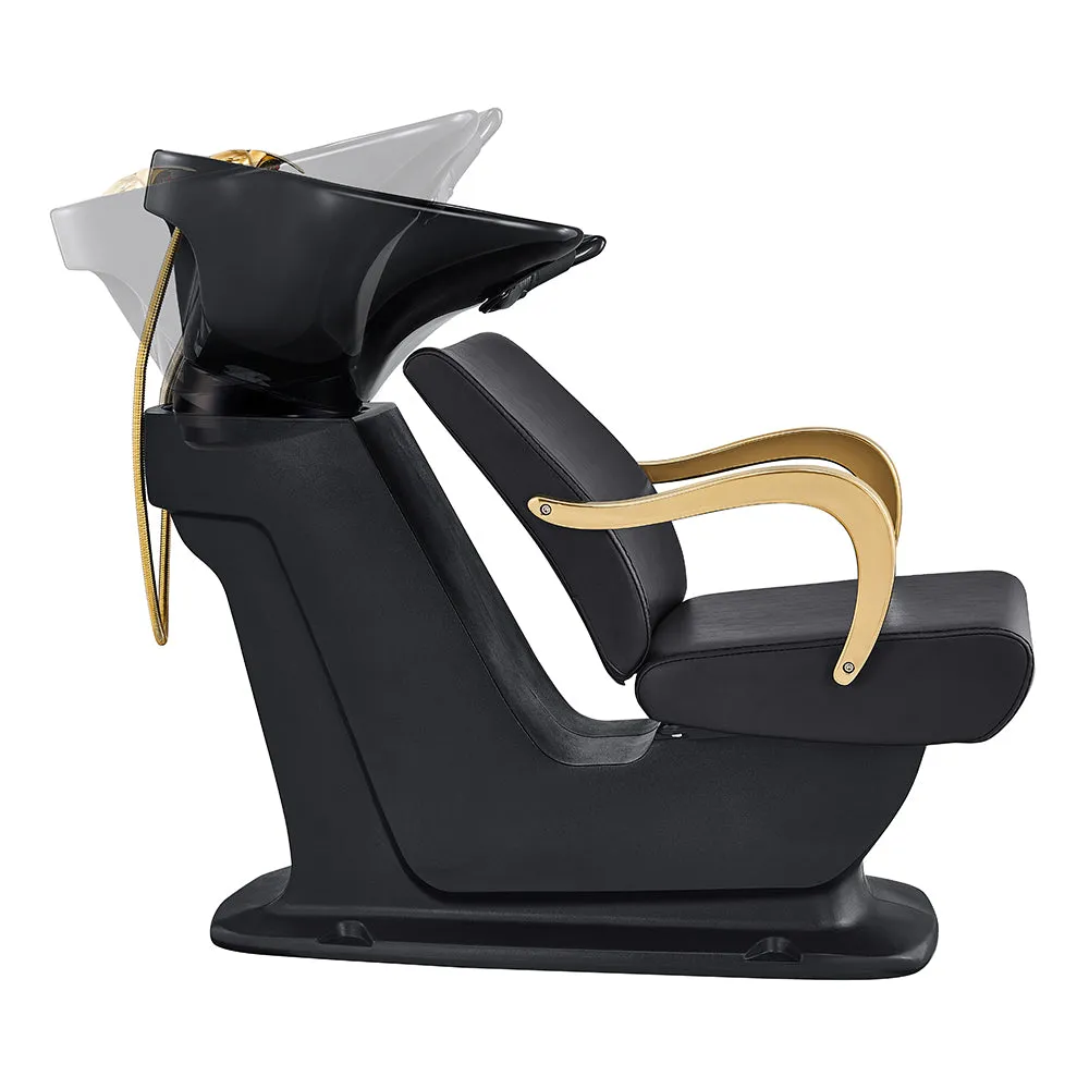 Beckman Gold Salon Shampoo Unit with Adjustable Seat