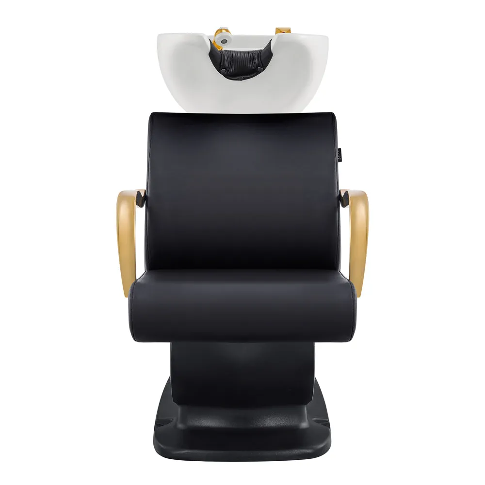 Beckman Gold Salon Shampoo Unit with Adjustable Seat