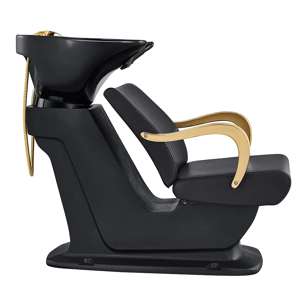 Beckman Gold Salon Shampoo Unit with Adjustable Seat