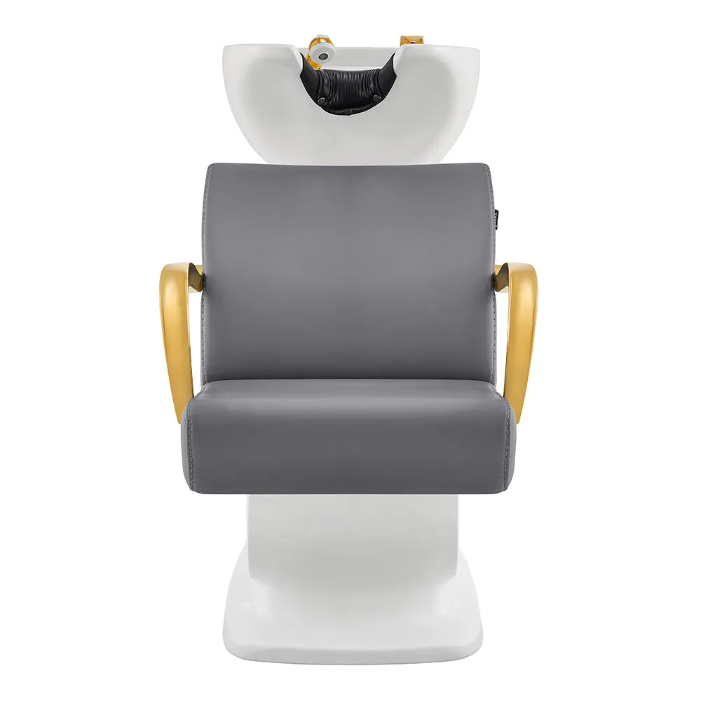 Beckman Gold Salon Shampoo Unit with Adjustable Seat