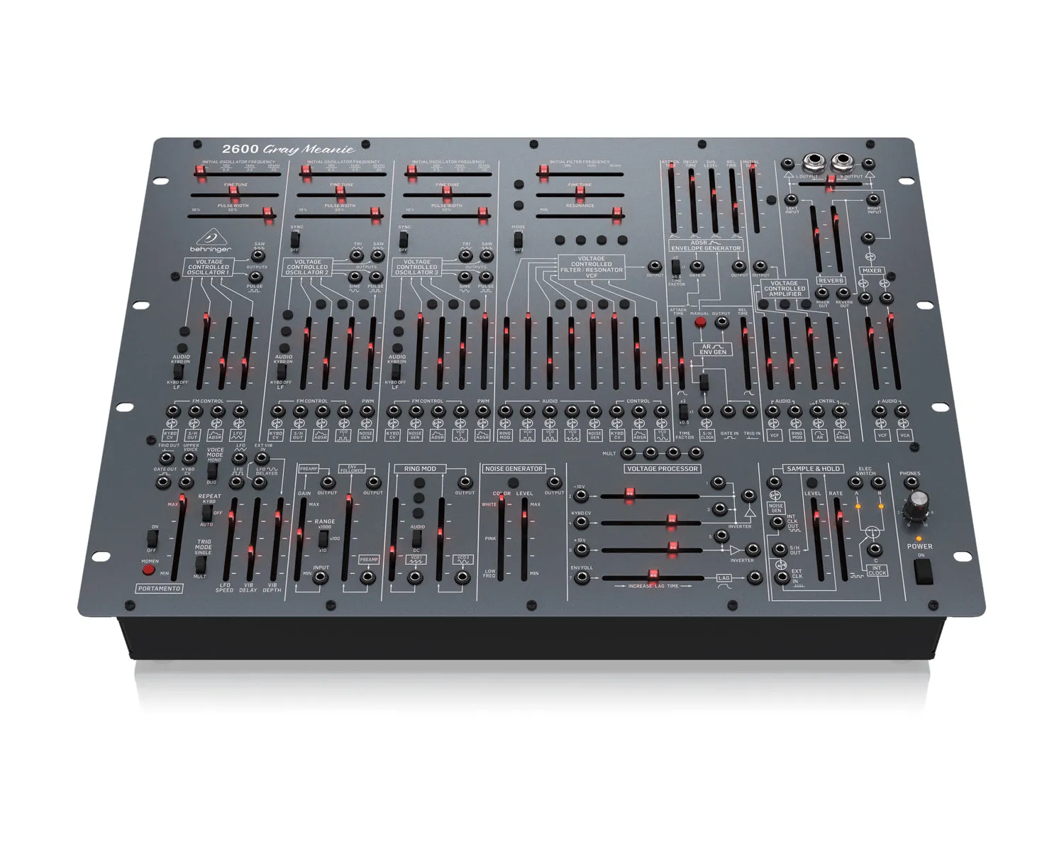 Behringer 2600 Gray Meanie Arp 2600 Analogue Synth Cone