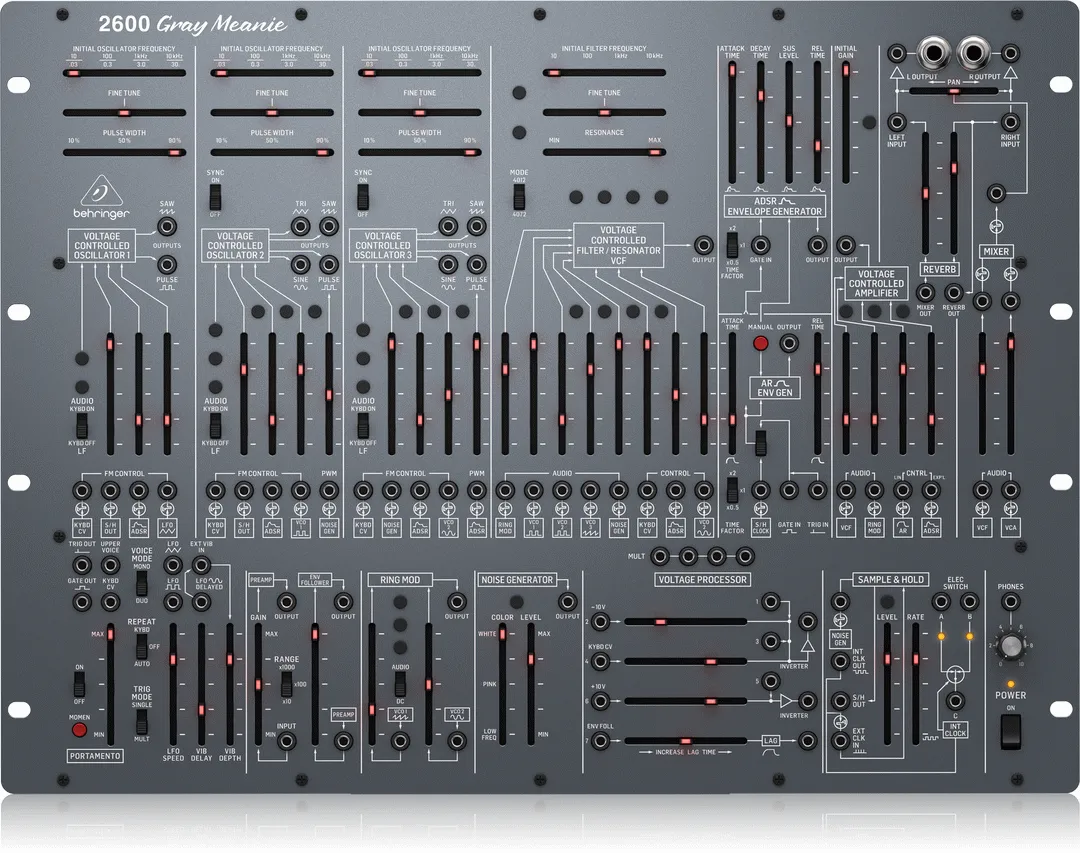 Behringer 2600 Gray Meanie Arp 2600 Analogue Synth Cone