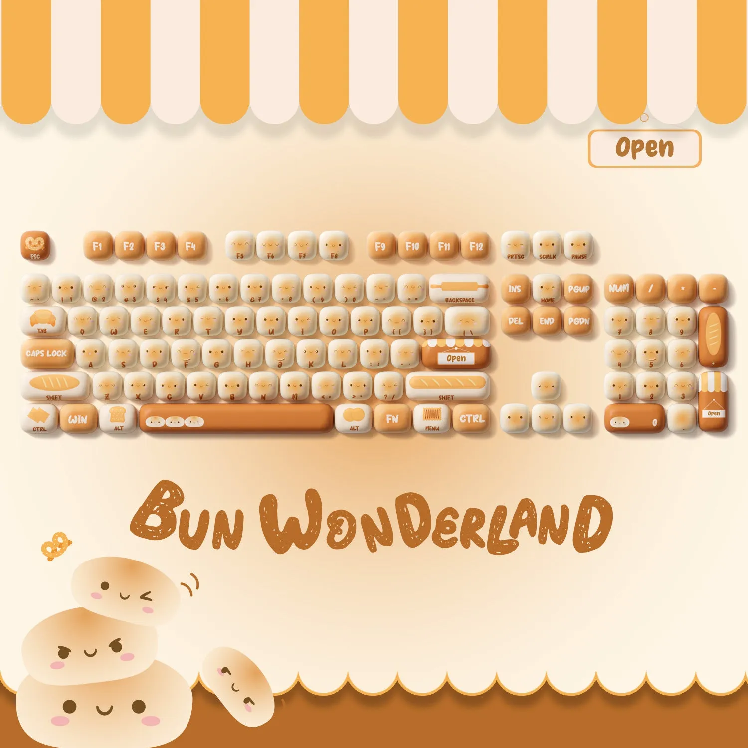Bun Wonderland Keycap Set (138-key)