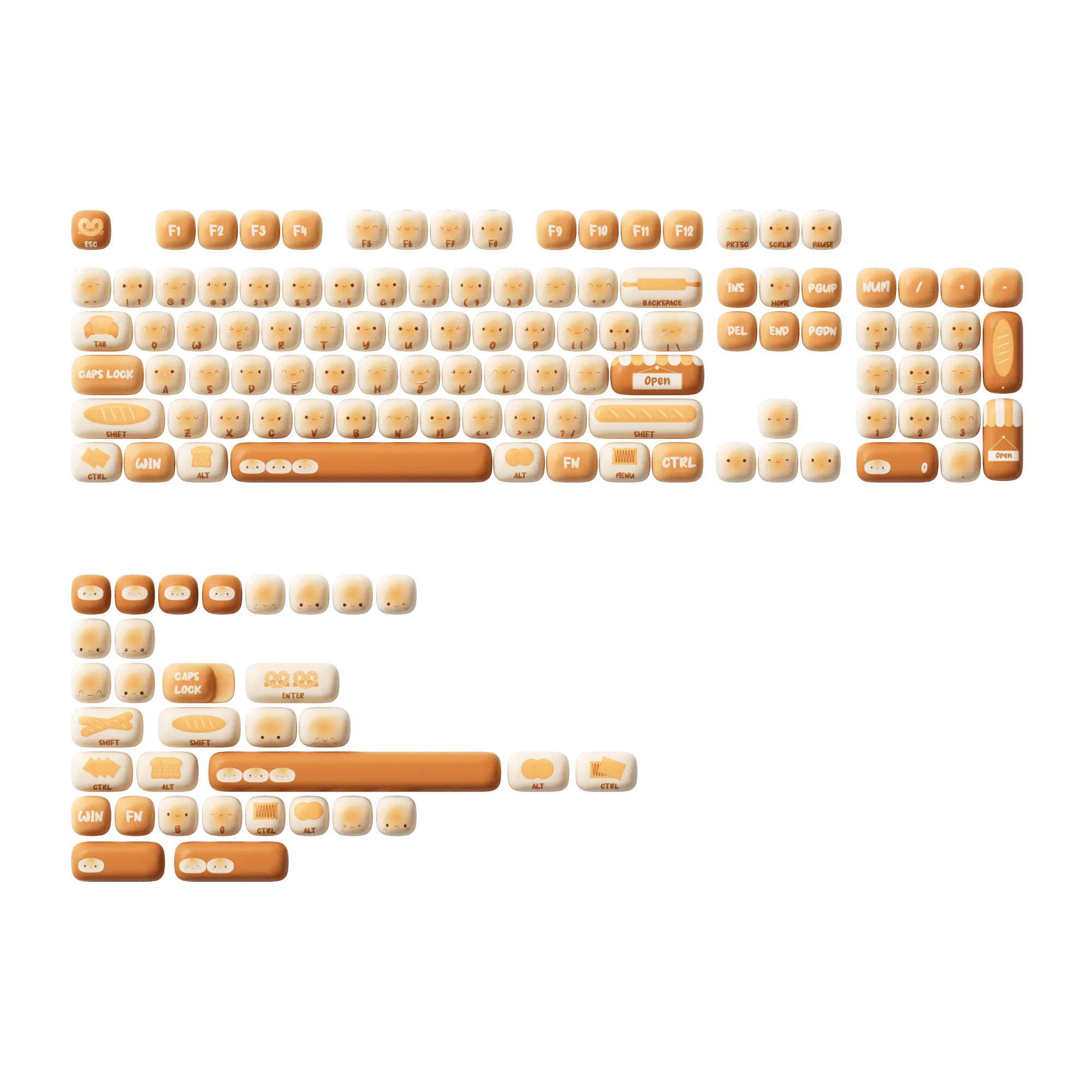 Bun Wonderland Keycap Set (138-key)