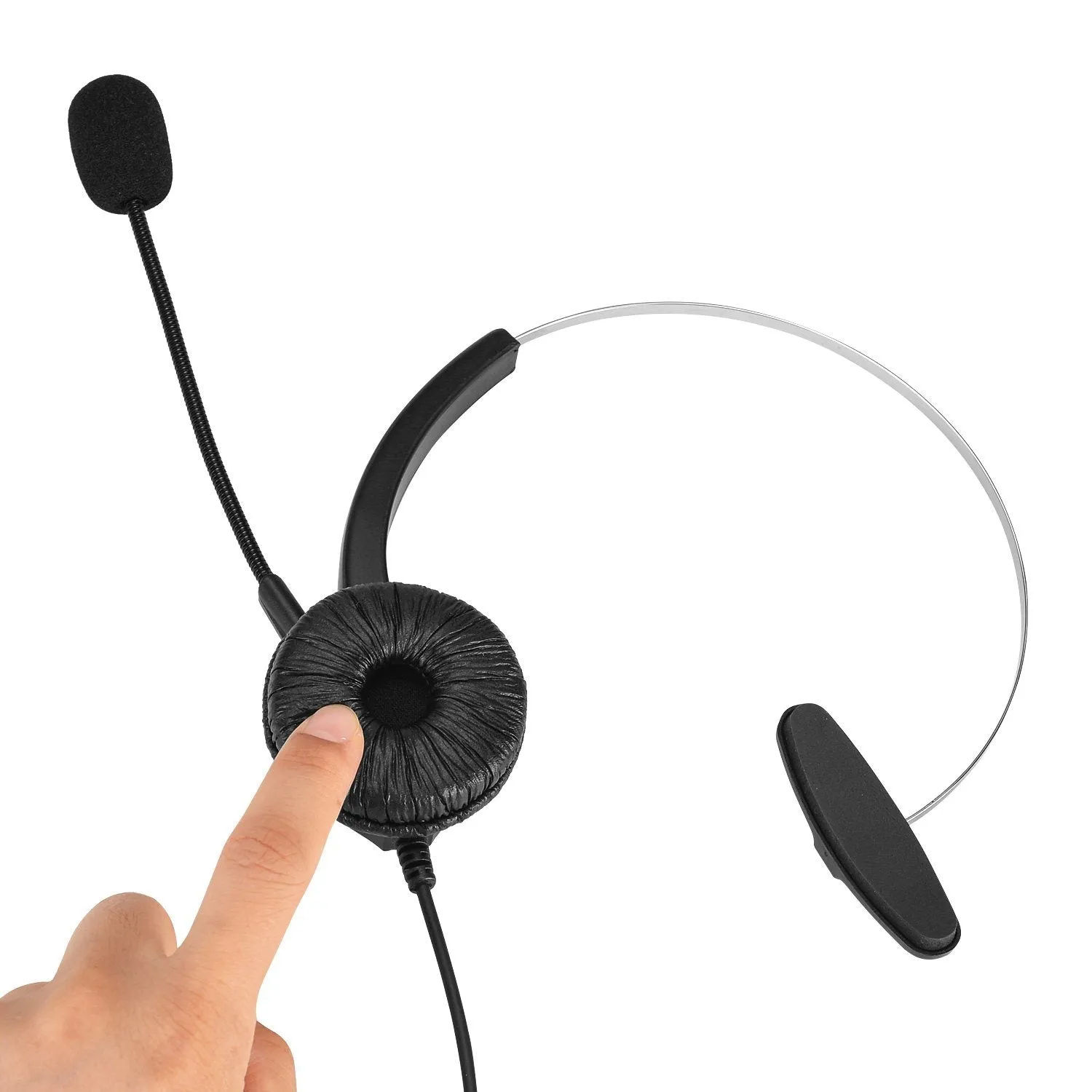 Call Center Dialpad Headset Telephone with Tone Dial Key Pad and Redial