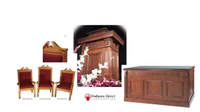Church Pulpit Set TSP-120 - FREE SHIPPING!