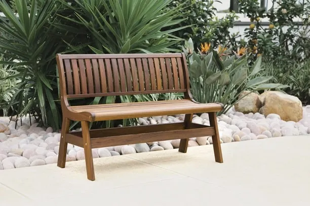 CLASSIC IPE BEECHWORTH 7 PIECE DINING SET - 53" Square Beechworth Table, 2 Amber Benches and 4 Richmond Side Chairs