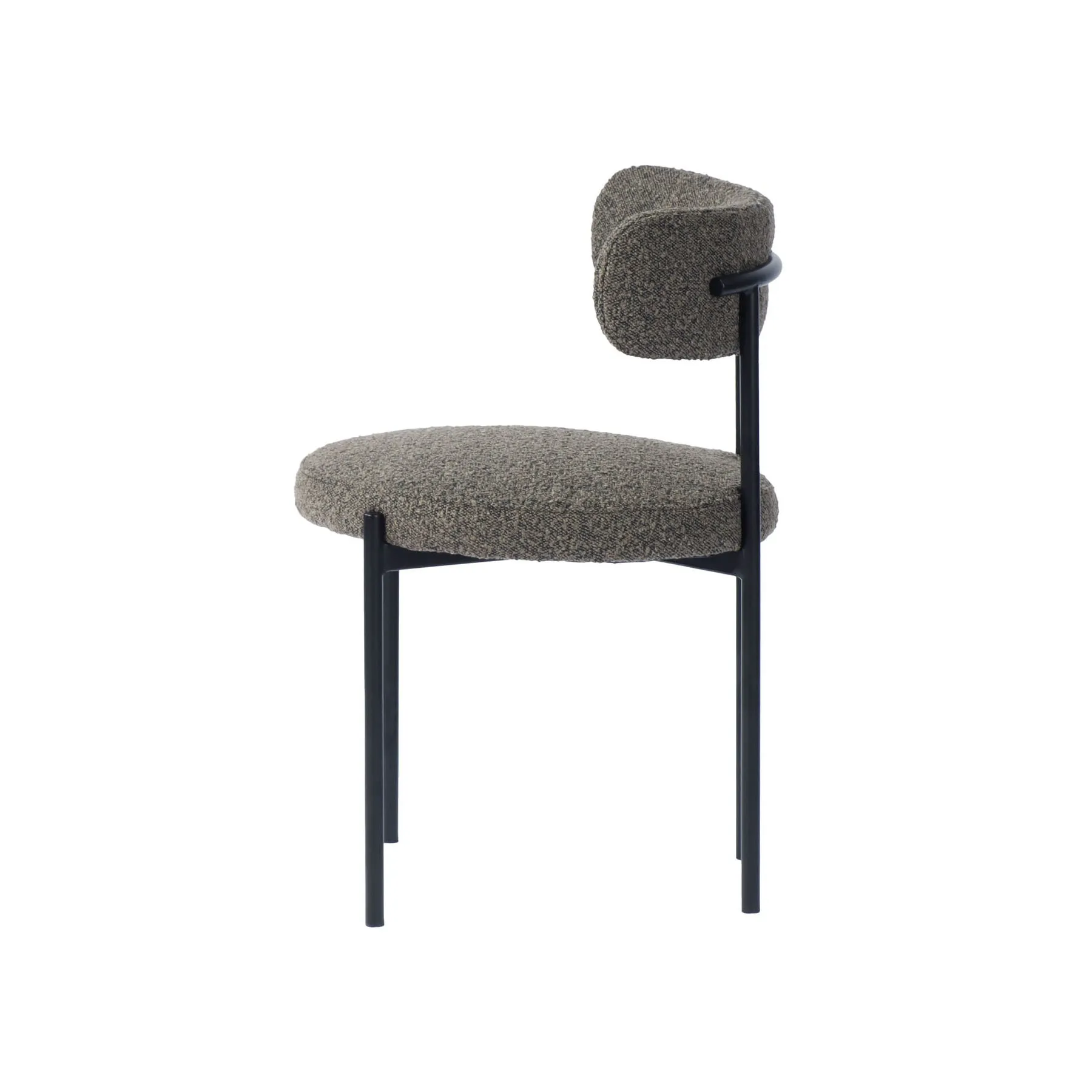 Cleo Dining Chair | Brown Boucle