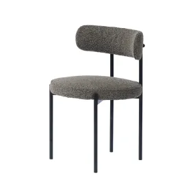 Cleo Dining Chair | Brown Boucle