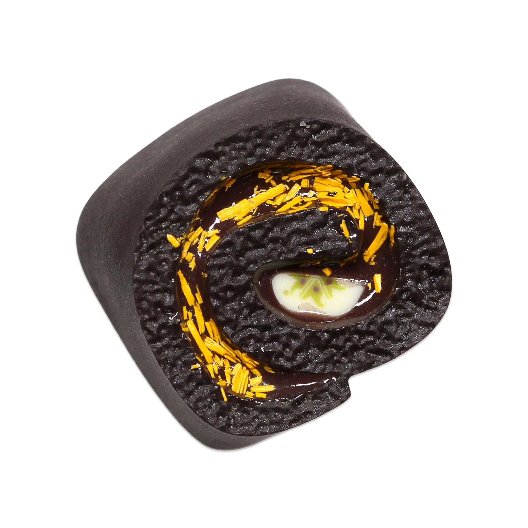 Cool Kit handcraft Swiss Roll Sponge Cake Resin artisan keycaps for mx stem mechanical keyboards Black Green Red Yellow Cyan