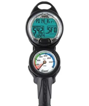 Cressi Sub Leonardo 2 Scuba Diving Computer Console with Pressure Gauge