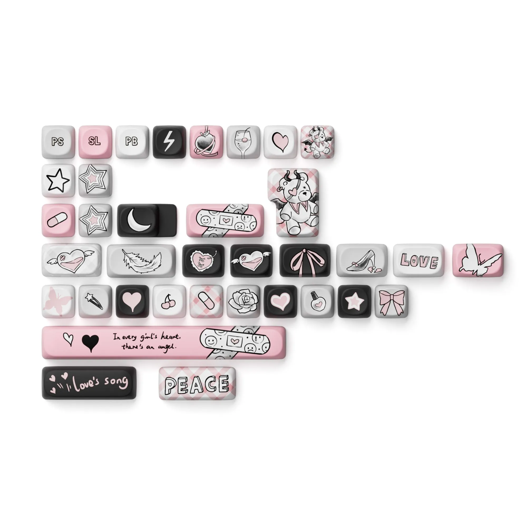 Dark Angel Keycap Set (140-key)