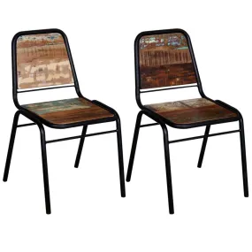 Dining Chairs Solid Reclaimed Wood