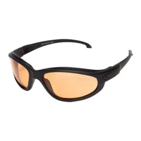 Edge Tactical Eyewear Falcon Thin Temple - Soft-Touch Matte Black Frame with Gasket / Tiger's Eye Vapor Shield Lens