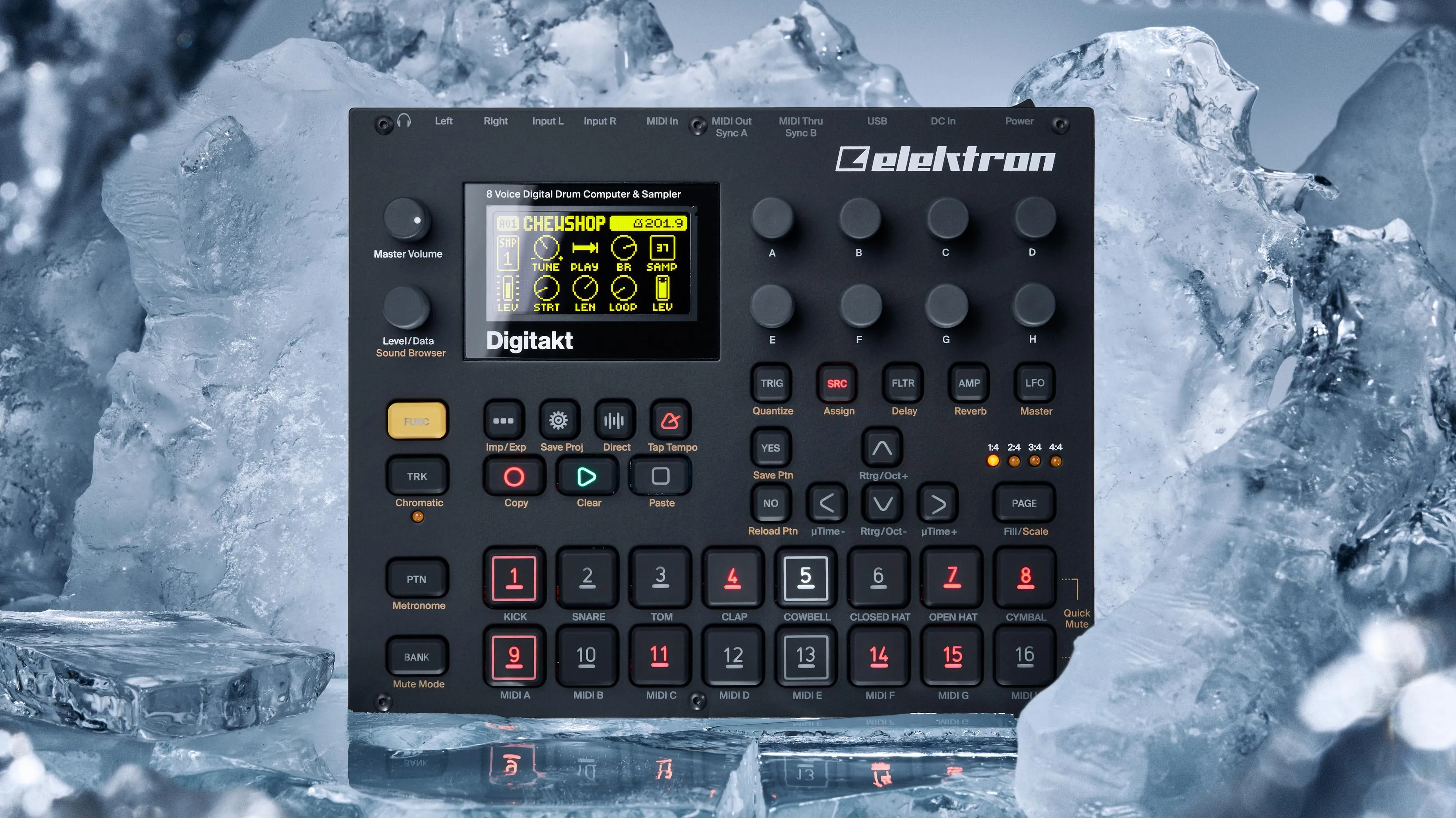 Elektron Digitakt 8 Voice Drum Computer and Sampler
