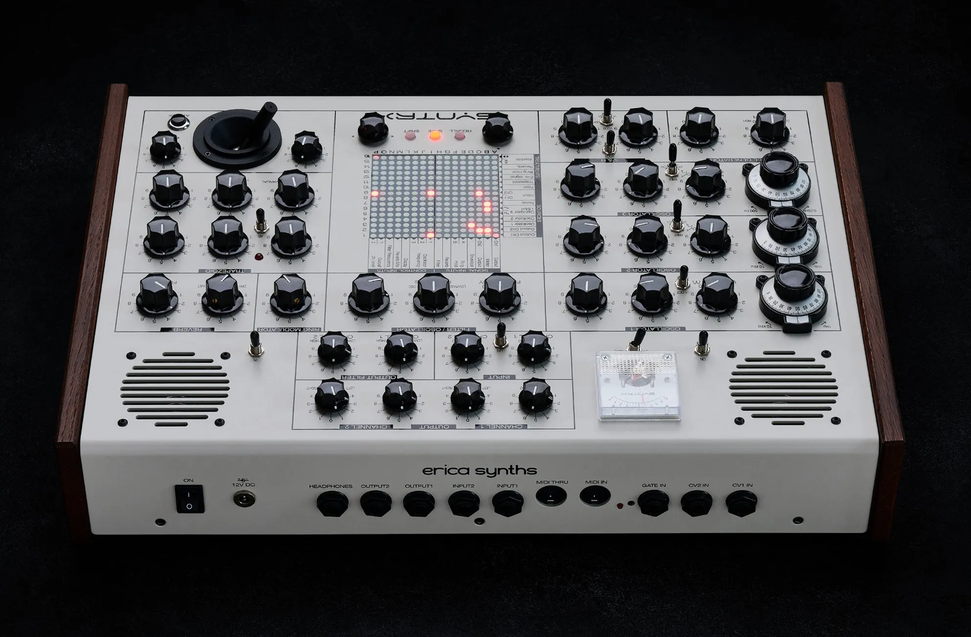 Erica Synths SYNTRX with Built-In Speakers, Vernier Dials & Spring Reverb