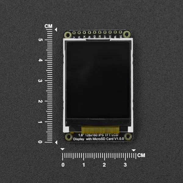 Fermion: 1.8" 128x160 IPS TFT LCD Display with MicroSD Card Slot (Breakout)