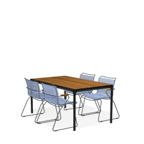Four Outdoor Dining Suite 1600w with Click Chairs (Stackable)