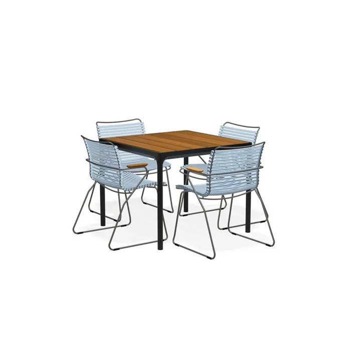 Four Outdoor Dining Suite 900sq with Click Chairs