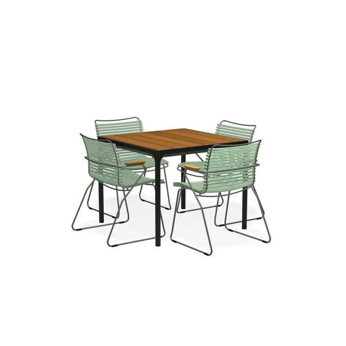 Four Outdoor Dining Suite 900sq with Click Chairs