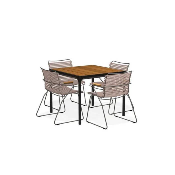 Four Outdoor Dining Suite 900sq with Click Chairs