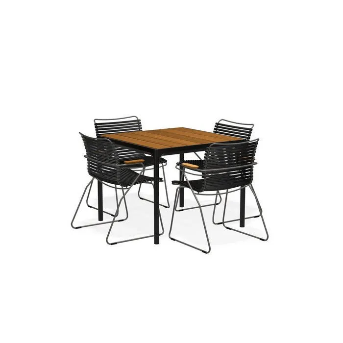 Four Outdoor Dining Suite 900sq with Click Chairs